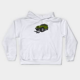 Jeep Wrangler - Army Kids Hoodie